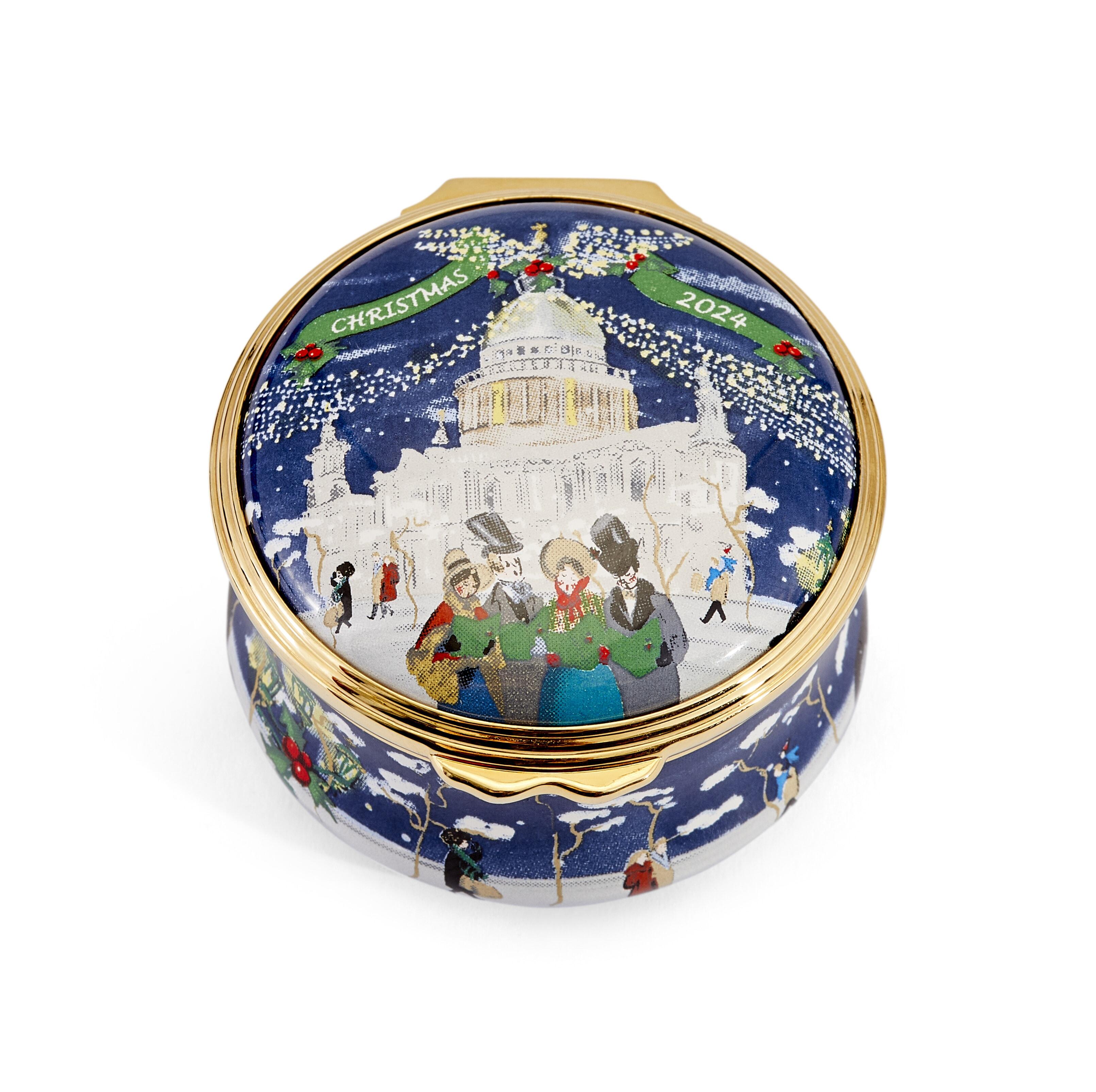 Halcyon Days 2024 Annual Christmas Enamel Box